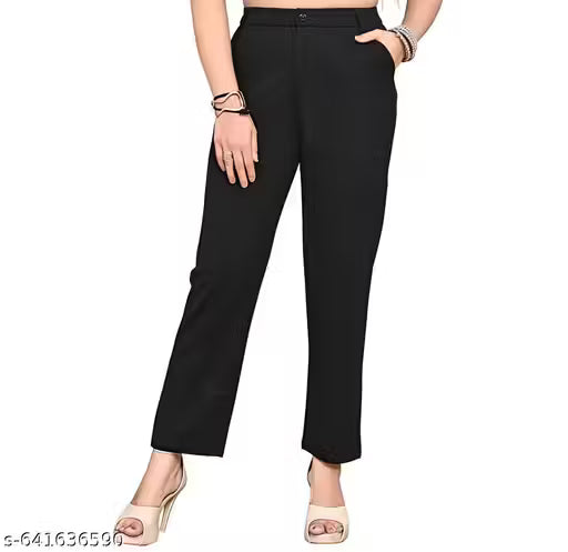 KOTTE,, [1 bottomwear] FANCY STYLE || SIMPLICITY STRAIGHT FIT LEG PANT FOR WOMEN"S AND GIRL"S