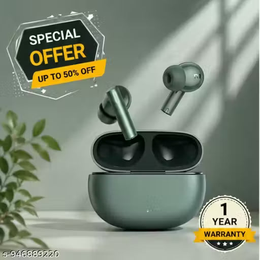 Buds Air 6 Wireless TWS Bluetooth Ear buds | High-Quality Sound | Long Battery Life | Touch Control Ear buds