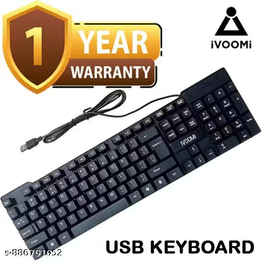 IVOOMI Gaming Keyboard with One Year Warranty ALL USE