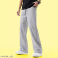 Relaxed Fit Cotton Trousers | Casual Drawstring Lounge Pants