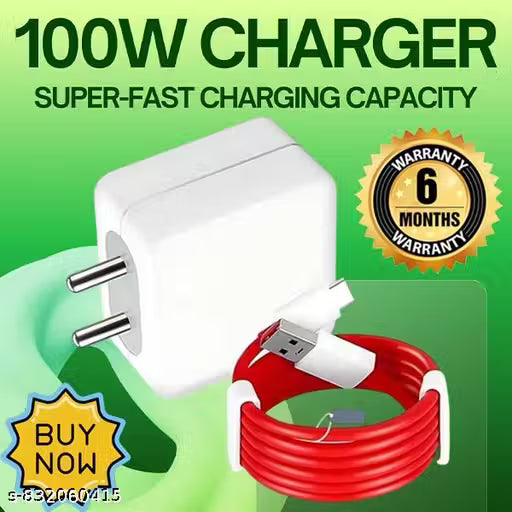 100-Watt Super-Fast Charger | 100 Watt Powerr Adapter | 100 Watt Universal Mobile Fast Charger