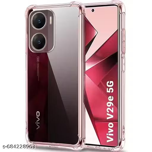 Vivo V29e 5G Transparent BACK COVER, Designer Soft Silicon Shockproof mobile back cover for Vivo V29e 5G Free Size