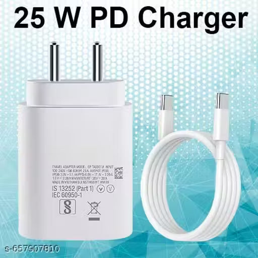 25 Watt PD Charger, Compatible with Sam-Sung Phones, 25watt Fast Charger, Sam-Sung Charger Type C