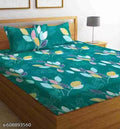 attractive supersoft flate double bedsheet with 2 pillow covers