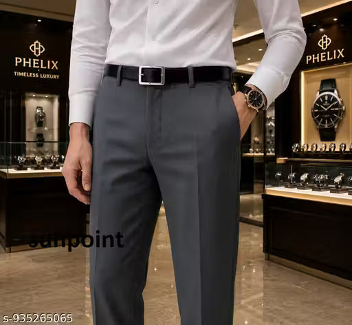Man |formal pantS dark grey| | official pant |