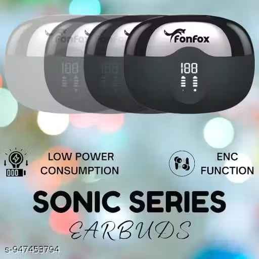 fonfox TWS Wireless Bluetooth sonic Earbuds