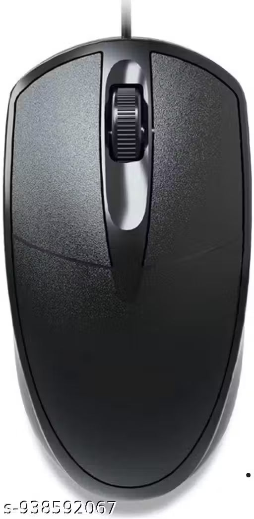Wired USB Optical Mouse with 1000 DPI, Smooth Scroll & Ergonomic Design – Plug & Play