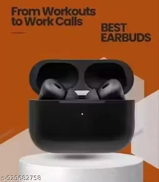 TECHWYNZ Wireless Bluetooth Ear buuds (black) High-Quality Sound Long Battary Life Touch Control Eear buds