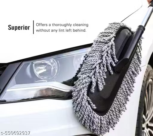 Car Duster, Extendable Long Handle Microfiber Car Duster Exterior Scratch Free Car Cleaning Tool, Car Dust Brush for Truck