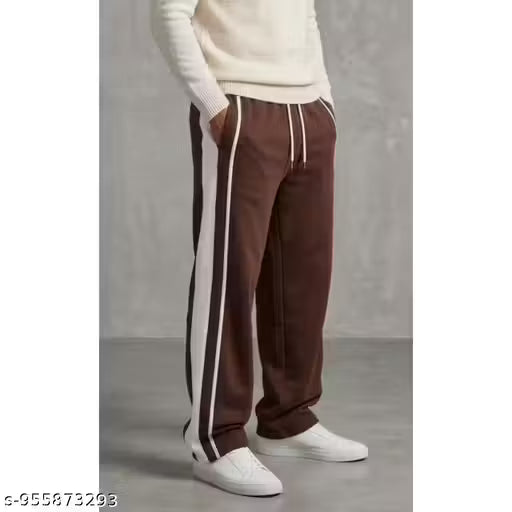 Men’s Brown Track Pant with Drawstring | Gym Workout, Running, Travel & Casual Wear
