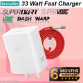 33 Watt 4A Fast Charging Mobile Charger With Detachable Cable Supports Supervooc, Vooc, Superdart, Dash, Warp Charging Tech