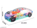 STRIVE ENTERPRISE 3D Transparent Car with 360 Degree Rotation Gear Simulation Mechanical Car With Light & Sound