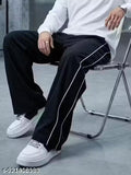 Trendy Trousers For Summer II 2 Pipping New Design II Gym Track Pant II For Men & Women