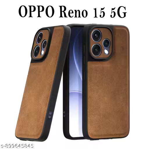 OPPO Reno 15 5G Premium Matte Back Cover | Shockproof Slim Case | Anti-Scratch Leather Finish | Camera Protection Stylish Mobile Cover