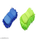Winberg 2 pcs Car cleaning Sponge Microfiber