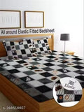 Fitted Double Bedsheet With 2 Pillow Covers