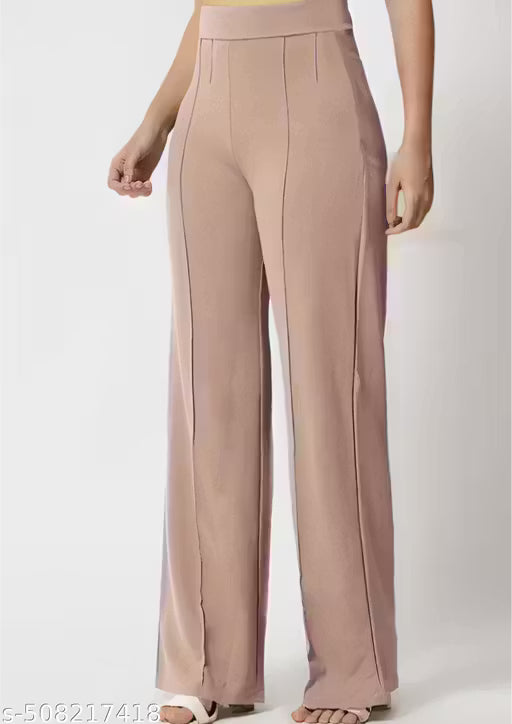 trendy high-waist bell-bottoms trouser pants & jeans for Formal & casual wear for women