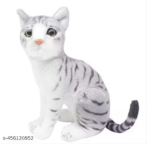 Cute Cat Soft Toy | Stuffed Plush Animal Toy for Baby Kids | Kids Birthday Gift - (28 cm)