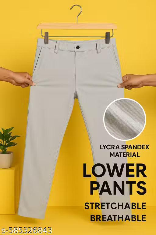 SILVER casual pants for men|SILVER casual trousers for men
