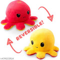 Softie TalesReversible Octopus Soft Toy Yellow & Red | Super Soft Plush Mood Flip Toy for Kids & Babies (18cm)