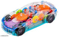 3D Transparent Car with 360 Degree Rotation Gear Simulation Mechanical Car With Light & Sound