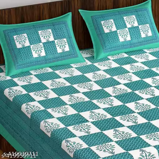 cotton bedsheets for doule bedsheets and 2 pillow