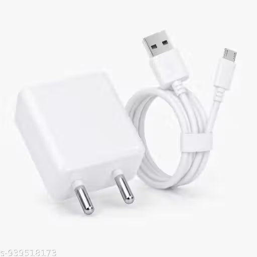 22W Mobile Charger with V8 Cable | High Speed USB Charging Adapter for Smartphones