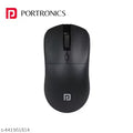 Portronics Toad 33 Wireless Mouse with 2.4 GHz Wireless Receiver, Adjustable Sensitivity, Ergonomic Design, for Laptops, Desktops PC (Black)