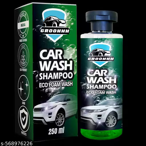 Groommm Car Shampoo Foam Wash (250ML) - Highly Concentrated | Snow Foam Car Shampoo For Bucket & Canon Wash |