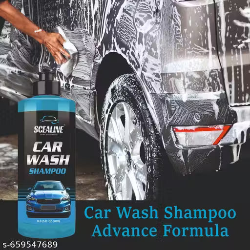Scealine Car Wash Shampoo - 500ml | High-Performance Car Wash Soap for a Sparkling, Streak-Free Finish