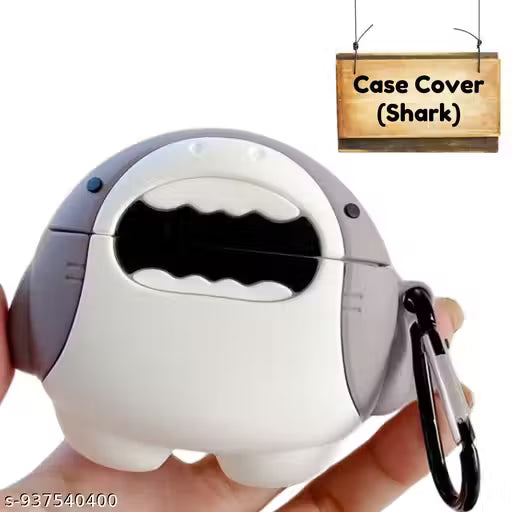 AirPods Pro Soft Silicone 3D Design Protective Cartoon Case Cover with Anti-Lost Metal Keyring Compatible for Apple AirPods Pro