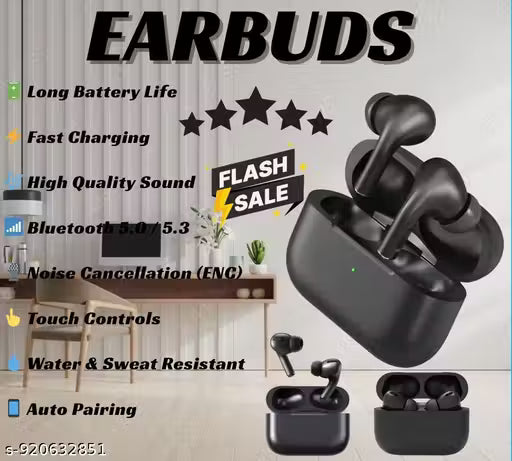 Airpod Pro True Wireless Bluetooth Earphones with 83 Hours of Playtime & Compatible for all Smartphones