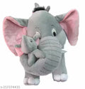 Mother Baby Elephant (Grey)