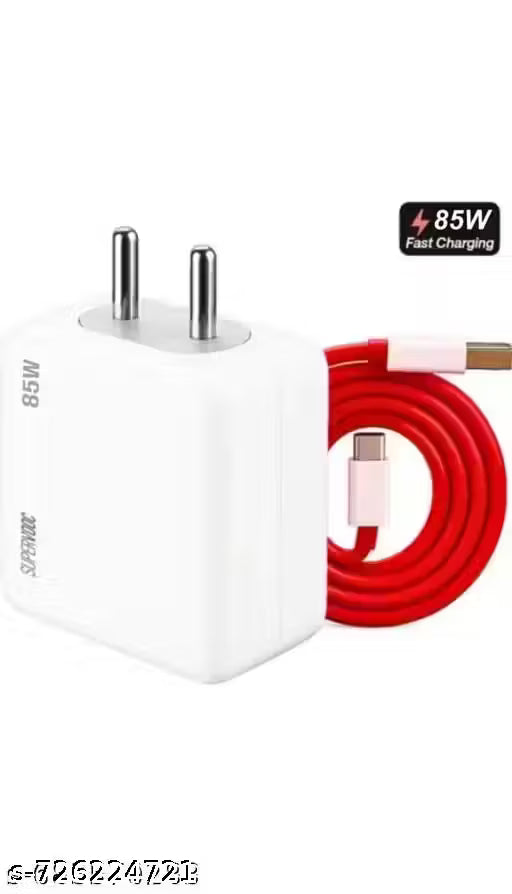 85 Watt Super-Fast Charger, 5A PoweEr Adapter Fast Charging Mobile Charger With Detachable Cable Supports Supervooc,