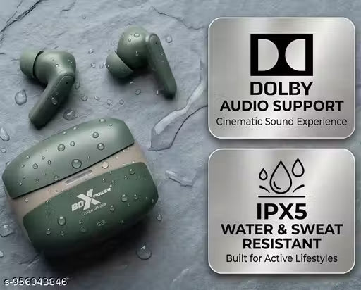 BDXPower BeatPulse Wireless Bluetooth Earbuds with 60Hrs Playtime & Dolby Audio
