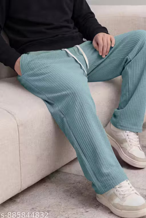 Men’s Textured Relaxed Fit Track Pants