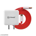 Utmake 85W SuperVOOC Fast Charger with Type-C Cable | Flash Charging Adapter and Cable