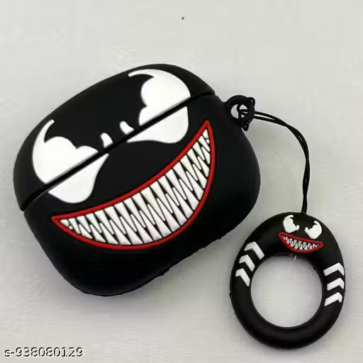 Cartoon silicone Cover Compatible with airpods Pro 2Stylish Earbuds Protective Case with Ring Holder”