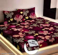 All Around Fitted Elastic Bedsheet With 2 Pillow Covers