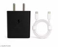 Samsung 25W PD Super Fast Charging Adapter with Type-C to Type-C Cable | USB-C Fast Charger for Samsung Galaxy Mobile