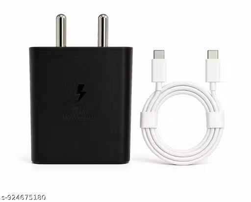 Samsung 25W PD Super Fast Charging Adapter with Type-C to Type-C Cable | USB-C Fast Charger for Samsung Galaxy Mobile