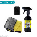 bubblex car & bike all in one liquid polish 250 ml with microfiber cloth 250 GSM