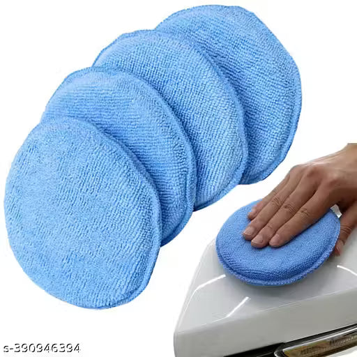 EZLIVING Microfiber Wax Applicator, Ultra-Soft Microfiber Wax Applicator Pads with Finger Pocket Wax Applicator for Cars Wax
