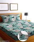 Super Soft Fitted, double bedsheet with 2 piilow cover--72X78X8 inches fitted_double-bed