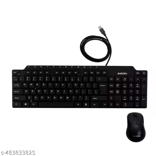 zebion Viking Wired Keyboard Mouse Combo Set (Black)