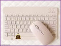 Multi-Device Rechargeable Bluetooth Wireless Keyboard & Mouse Combo for iPad, Android & Windows Laptop with Long Battery Backup | Ultra Slim Compact White Edition