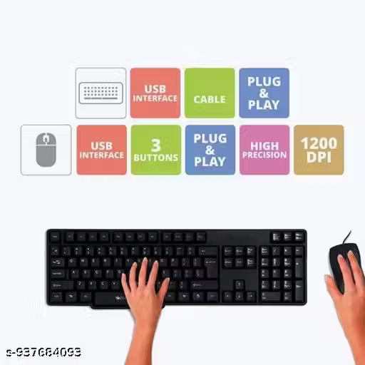 USB Keyboard Mouse Combo Judwaa 750