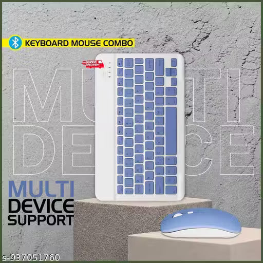Wireless Bluetooth Keyboard & Mouse Combo Set || Compatible with iPhone, Android, Laptop, PC & Tablet |
