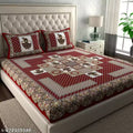 Rajasthani Jaipuri printed cotton, pure cotton, 144 thread count Double Bedsheet with 2pillow covers