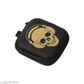 Leather Zipper Earphone Case (Black)